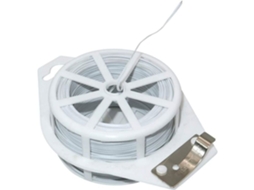 100 m de arame macio branco, revestido, com cortador AQUAFORGE