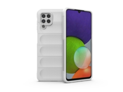 Capa Halinuia Para Samsung Galaxy A22 4g/m32 Magic Shield Tpu Branco (interior Em Flanela)