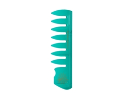 Pente De Cabelo Textura Artesanal Retro Óleo Pente De Cabeleireiro Dentes Largos Grande Estilo Verde