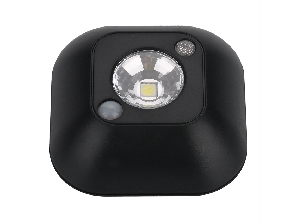 Rebe-luz Noturna Sem Fio Mini Com Sensor De Movimento Infrarrojo Led Para Armário Gabinete Bateria Preto