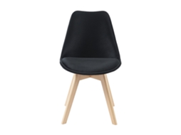 2 Cadeiras VENTE-UNIQUE.PT (49 x 58 x 82 - Veludo - Preto)