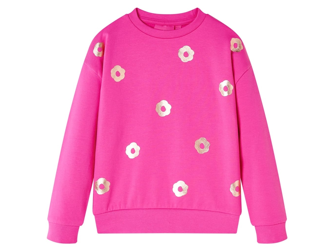 Sweatshirt Para Criança Rosa-escuro 104