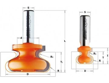 Fresa para Puxadores S=8 Ø38,1X20,7 - 955.103.11