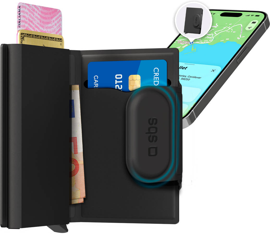Localizador SBS My Wallet (1 Unidade - Preto)