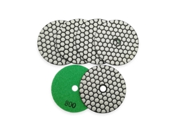 Conjunto De 7 Discos Lixa Diamantados Flexíveis 100mm (4") Para