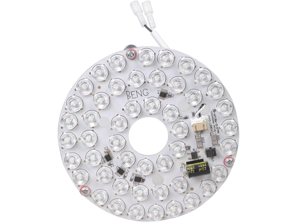 Módulo De Led Para Ventilador Teto, 110v, 137mm, Com Cores