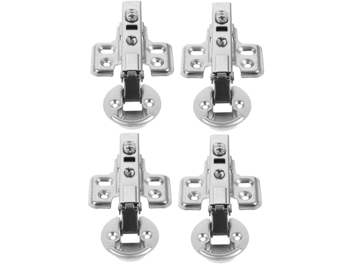 Conjunto De 4 Dobradiças Hidráulicas Com Amortecimento, Silenciosas E