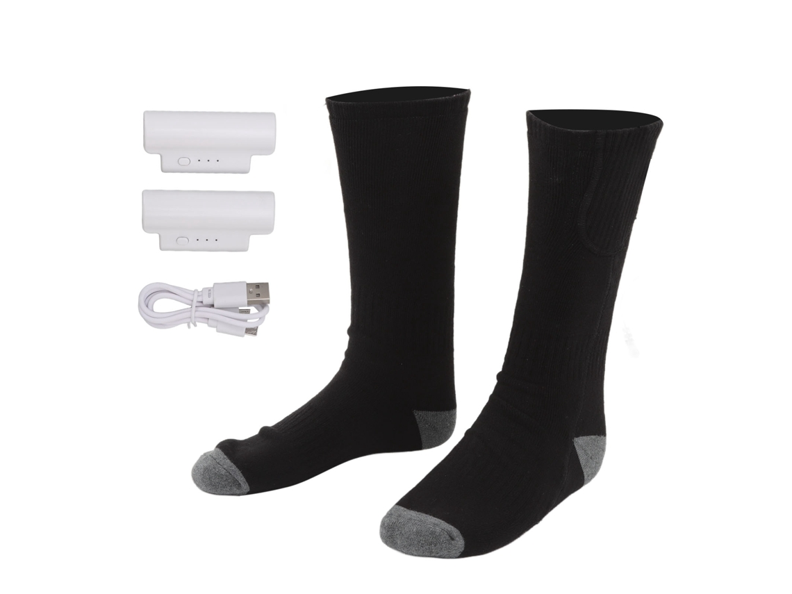 Meias Elétricas Aquecedoras 3 Marchas Inverno Preto | S/MARCA