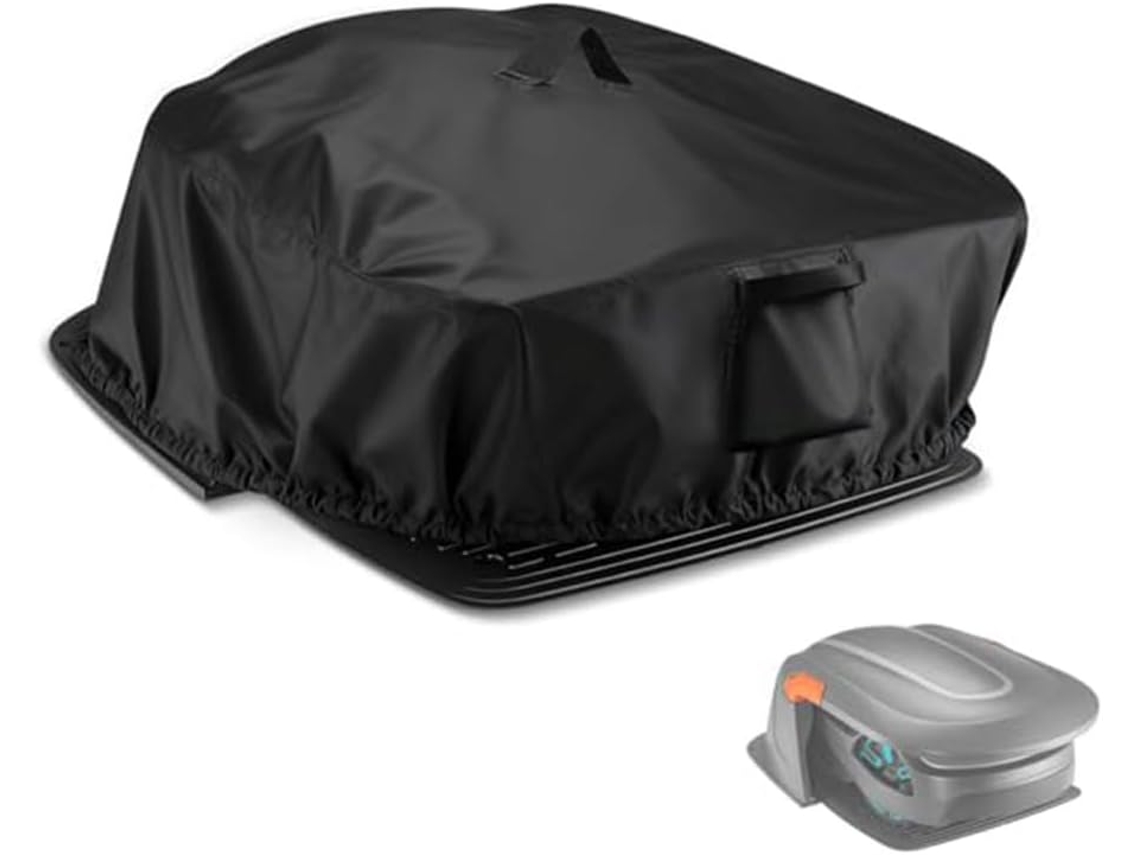 Capa Protetora Para Cortador De Grama Robótico 78x 56x 36cm Tecido Oxford 210d 420d 600d À Prova Vento Com Elástico E