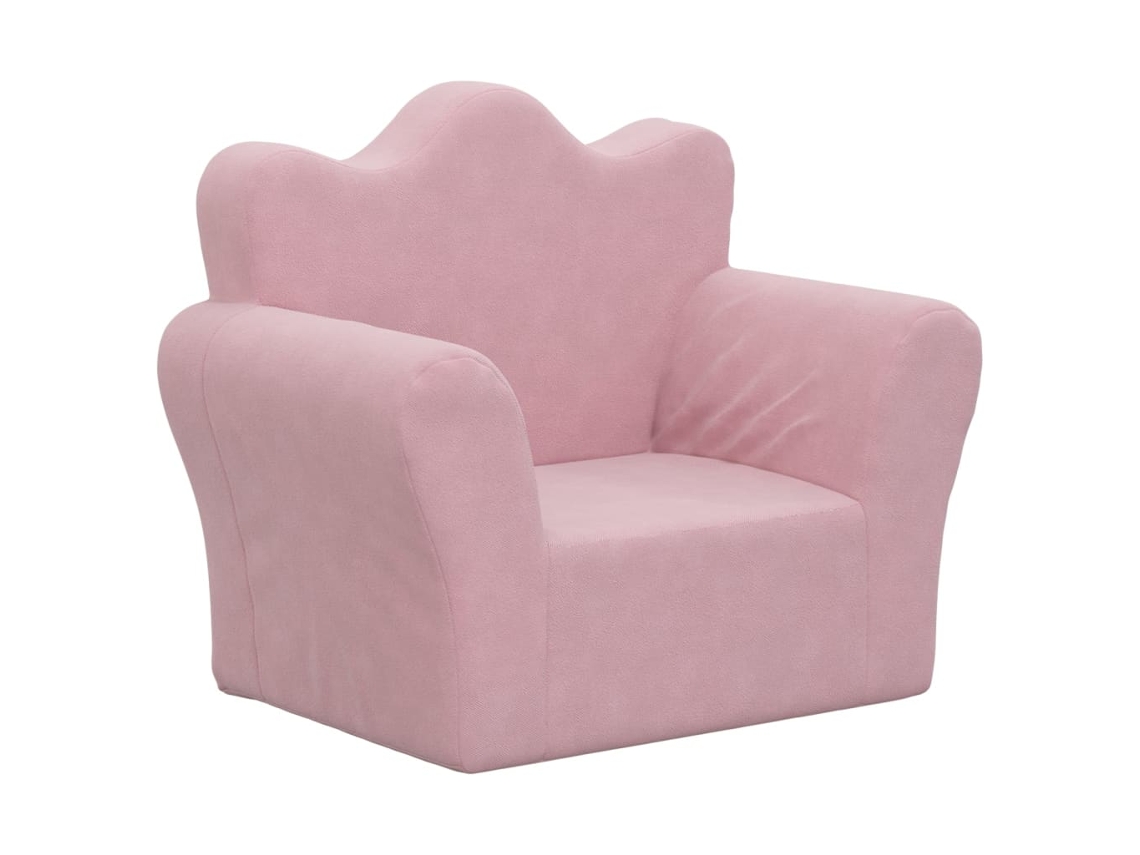 Maison Exclusive - Sofá Infantil Pelúcia Macia Rosa