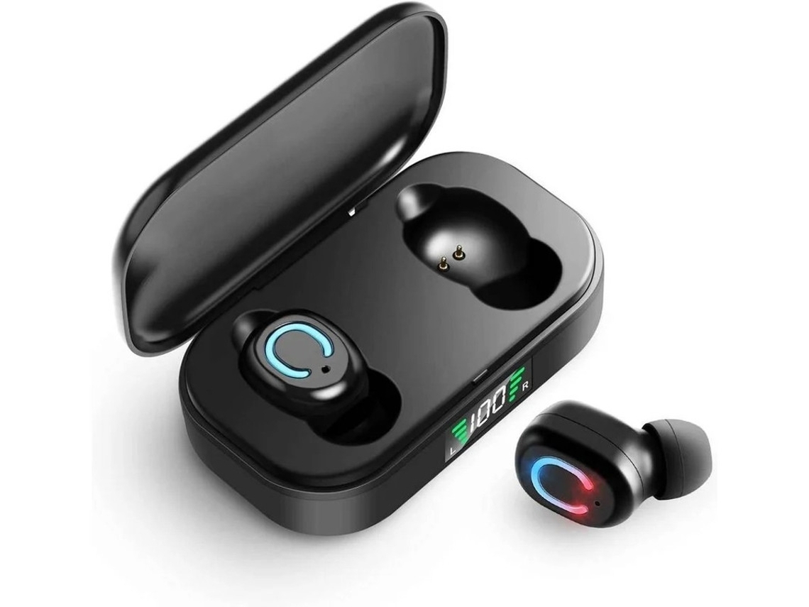 Auriculares Bluetooth True Wireless (in Ear - Microfone - Noise Cancelling - Preto)