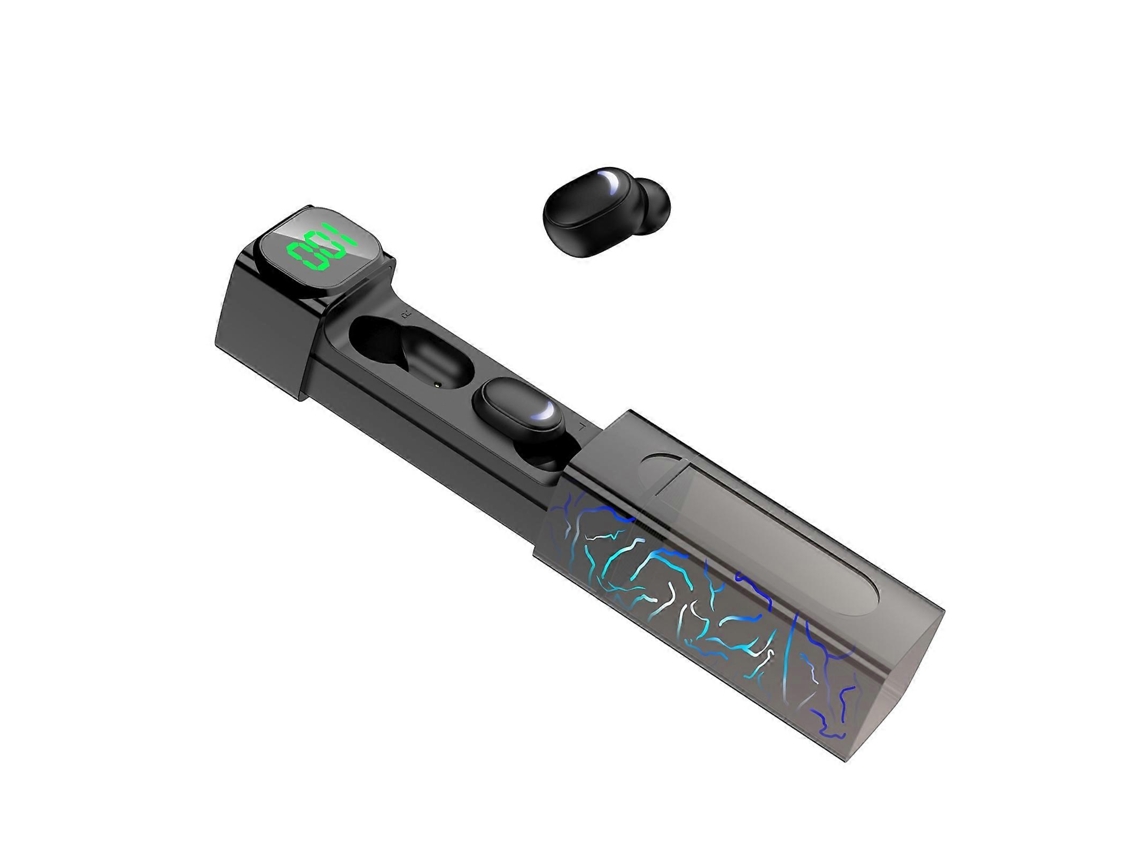 Fone De Ouvido Bluetooth Com Tela Digital Inteligente E Luz Colorida E50 Ly Ebike
