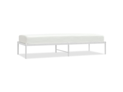 Bed Frame, Bed Frames Vidaxl Branco Aço (75 X 190 Cm)