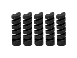 Capa de borracha para câmbio e freio de bicicleta, preto, 5 peças S/MARCA