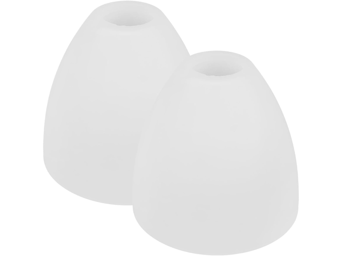 Conjunto de 2 Lâmpadas de Vidro Fosco E27 para Substituição em Luminárias Pendentes, com Cúpulas Brancas Pequenas para Lustres. SFUSHOS