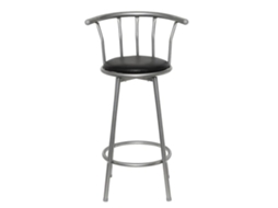 Maison Exclusive - Bancos De Bar 2 Pcs Couro Artificial Preto