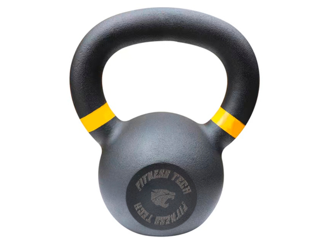 Kettlebell FITNESS TECH De Ferro Fundido (8 kg)