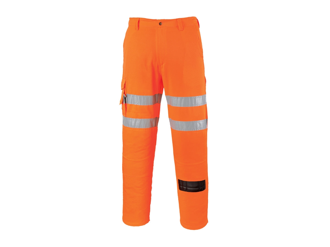 Calças Rail De Alta Visibilidade: Segurança E Conforto Laranja Alto / Xxxl