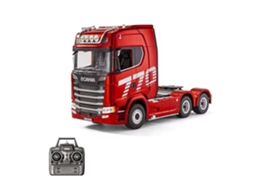 Camião Tractor Scania Vermelho, Modelo Rtr, Escala 1/18, 2.4g, 19 Canais, com Reboque Rc. MDUG