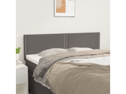 Vidaxl Cabeceiras Cinzento 144x5x78/88 Cm Couro Artificial