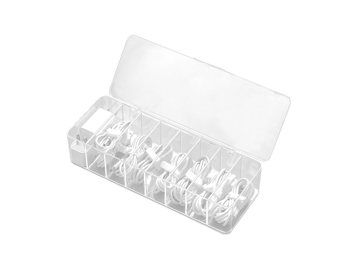 Caixa organizadora AQUAFORGE para cabos de plástico, para mesa, TV, computador e tomadas