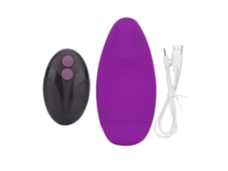 Mini Controle Remoto Sem Fio Usb Recarregável Vibrador Para Mulheres Brinquedo Adulto Roxo