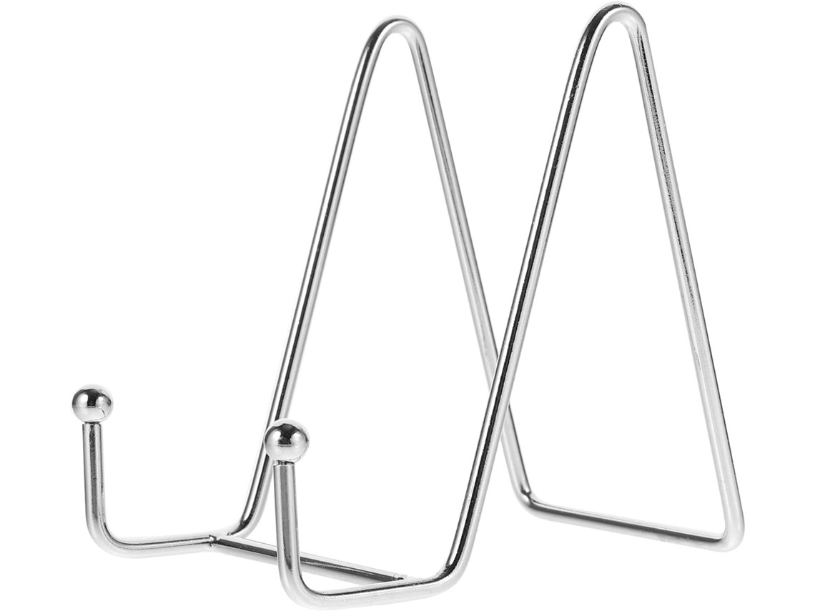 Cavalete Triangular Prateado Para Fotos