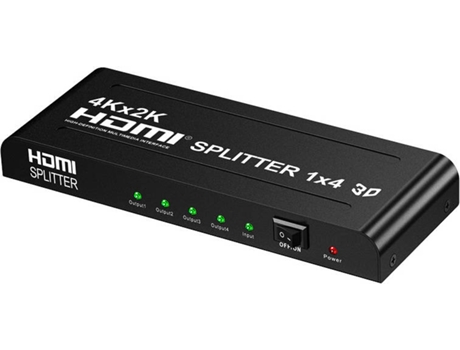 Conversor HOWEI HDMI Splitter 1 to 4 HD 4K 2K HD (Preto)