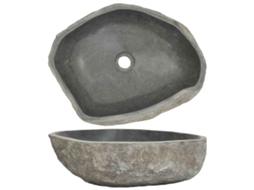 Lavatório Vidaxl Antracite Pedra (45-53)x(34-41)cm)