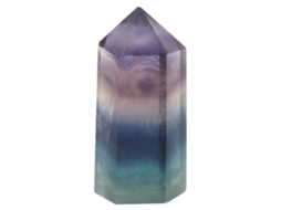 Cristal de quartzo fluorita natural em formato hexagonal para decoração e ornamento (35-40 mm)