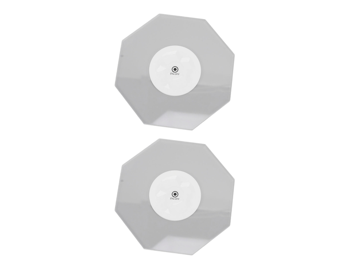 Suporta copo Led Acrílico Transparente 3 Modos Ip65 Impermeável Bateria 2pcs para Festas | S/MARCA