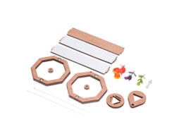 Primerox kit Caleidoscópio Diy para Crianças Madeira Faia Durável Desenvolve Criatividade e Imaginação