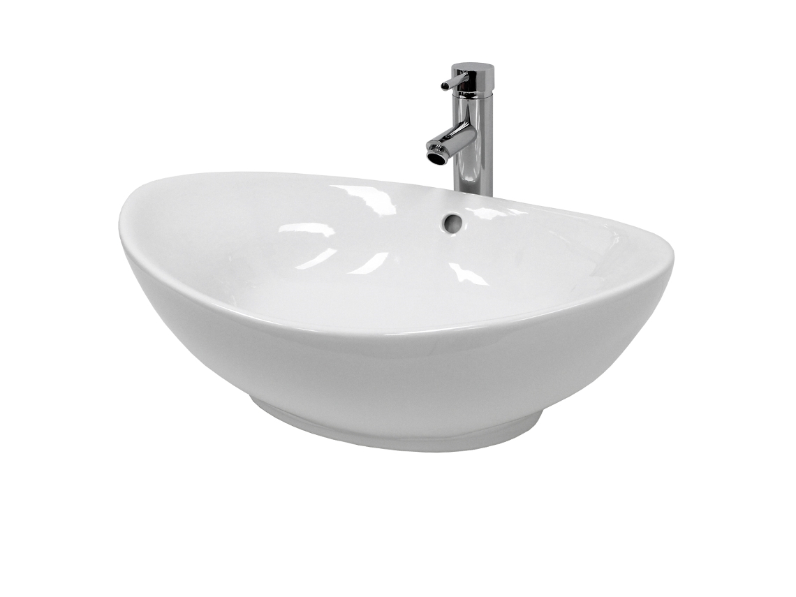 Lavatório ECD (Branco - Cerâmica - 59 x 39 x 20cm)