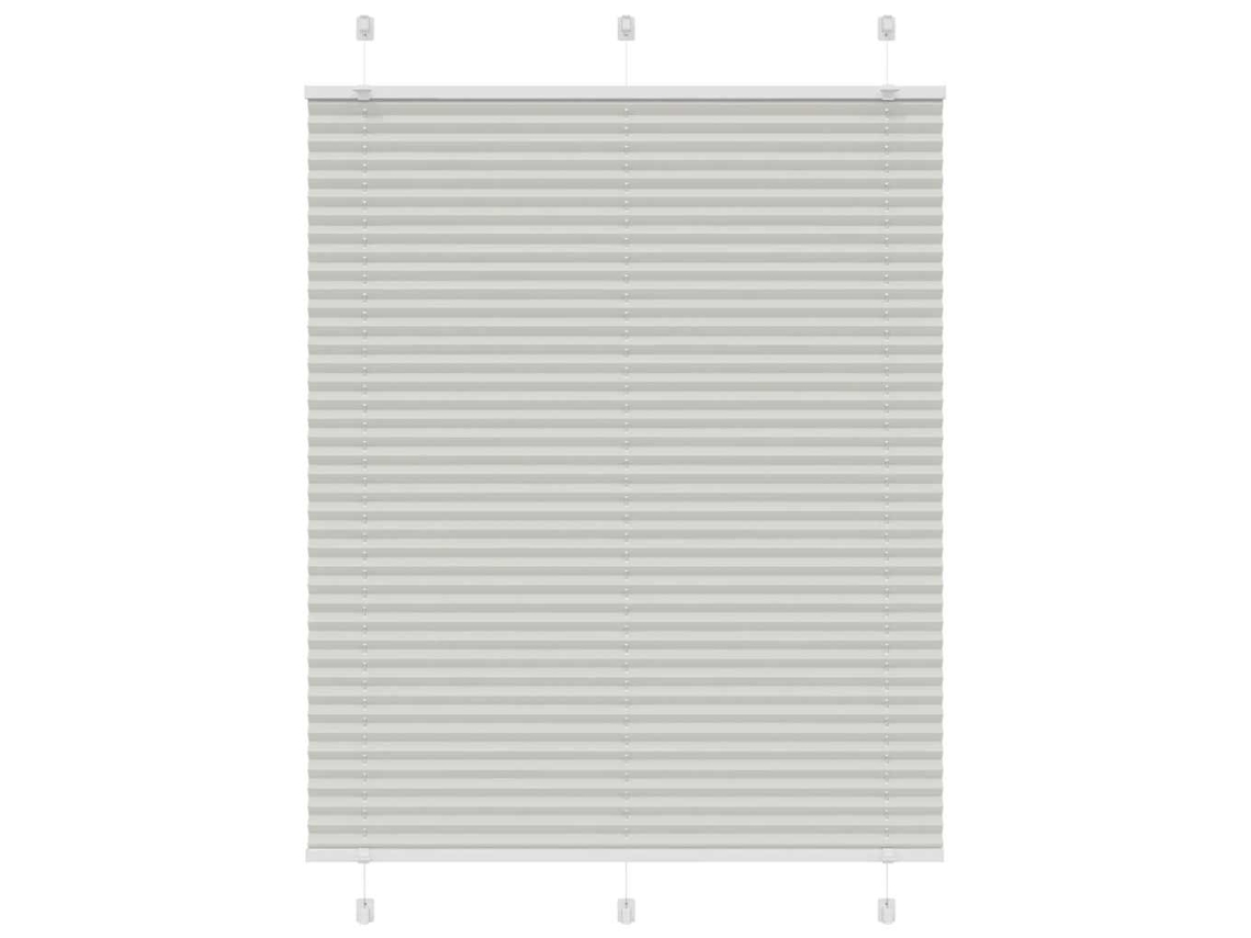 Vidaxl Cinzento Luz Plissada Cega 110x150 Cm Largura Tecido 109,4cm