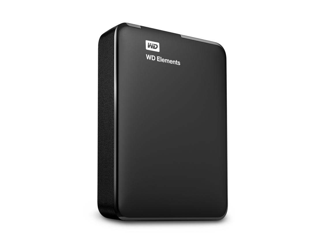 Disco HDD Externo WESTERN DIGITAL Elements (Preto - 2 TB - USB 3.0)