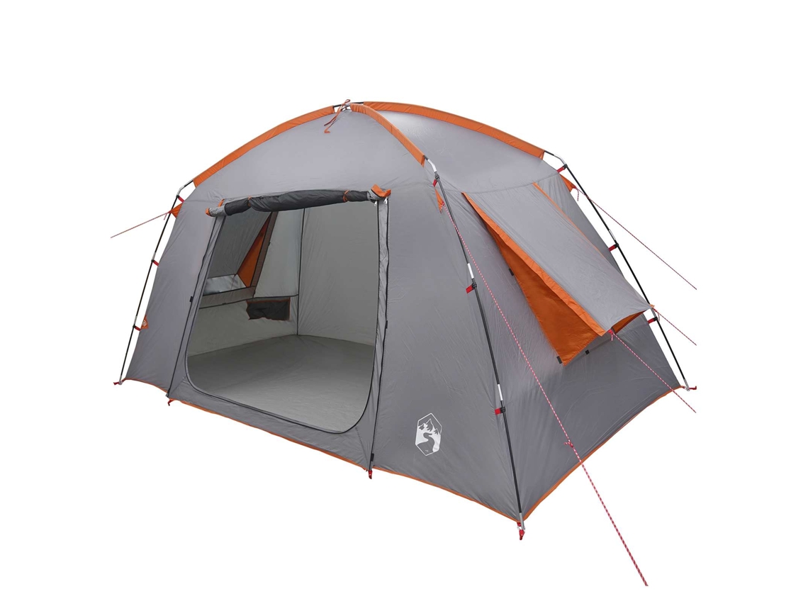 Conjunto 1 Barraca De Cabana Ao Ar Livre Vidaxl Cinzento Poliéster (300 X 210 X 156 Cm)