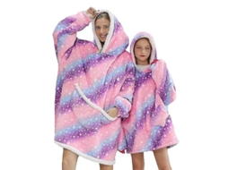 2026 manta Sherpa Plush Polar para Família Sudadera com Capuz Menina Abacate Roupa de Casa