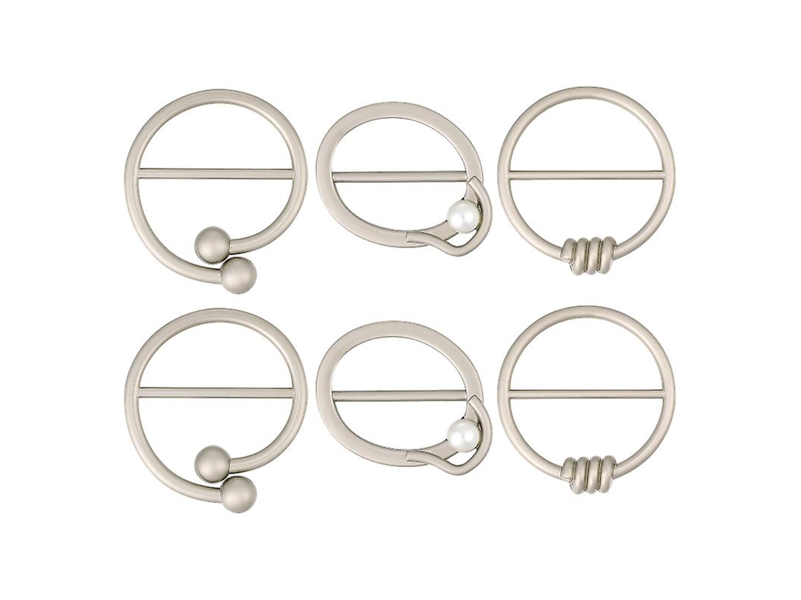 6Pcs Clipes para Camisetas ALLINLESS