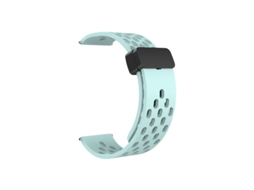 Pulseira Magnética Perfurada De Silicone Para Relógios Gt6, Compatível Com Huawei Gt5, Samsung Watch6, Xiaomi S4, Band