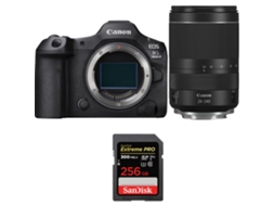 Eos R5 Mark Ii + Rf 24 240mm F/4 6.3 Is Usm + 1 Sandisk 256gb Uhs ii 300mb/s + Ebook “20 Dicas para Fotos Que Impressionam” CANON