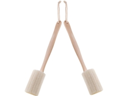 Lurelia Conjunto De 2 Buchas Vegetais De Banho Para Duche, Bucha Vegetal, Cabo Longo E Cerdas Macias, Rotina Spa Suave