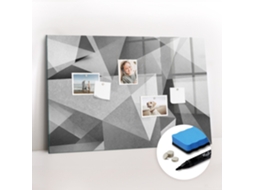 Quadro Magnético De Parede Abstração 3d Para A Cozinha Espelharte (90x60 Cm)