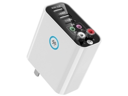 Transmissor Fm YIZHOOD Adaptador de Rádio Fm Sem Fio Mp3 Receptor de Áudio de Música Bluetooth 5.0 Eu Plug Branco