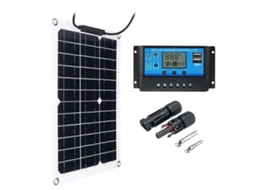 Kit De Painel Solar De 200 W Com Controlador Lcd, 12 V, Para Rv, Barco E Off Grid Olysi Shop