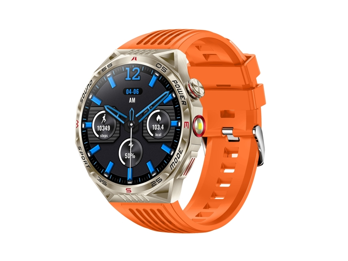 (laranja) Pulseira De Silicone De 1,85 Polegadas, Smartwatch À Prova D'água Ip68 Com Suporte Para Monitoramento Do Sono