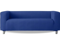 Capa para Sofá Klippan de Braços Altos Tecido Elástico MILICA Aruba  (Poliéster - 190 cm -  Azul)