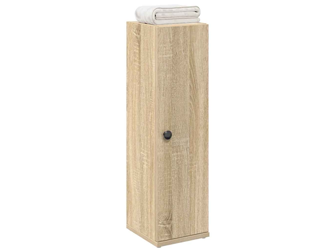 Vidaxl Móvel P/ Casa De Banho C/ Suporte Rolos 20,5x22x72cm Cor Sonoma