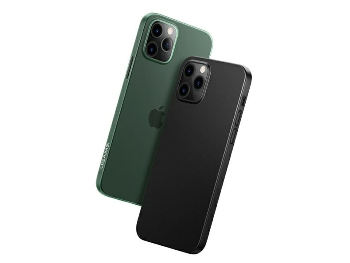 Capa para iPhone 12 mini USAMS Pele Sintética Transparente