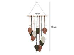 Tapete De Renda Manual Com Franja Estilo Boêmio Folha Decorativa, Parede Sala/pousada Nórdica, Cores Combinadas Sfushos