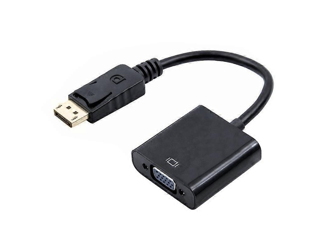 Cabo Adaptador Jikaix Displayport Dp Macho Para Vga Fêmea, Adequado Para Computadores, Projetores E Tvs.